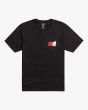 Camiseta de manga corta Billabong Ripped Negra para hombre