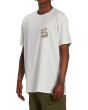 Hombre con camiseta orgánica de manga corta Billabong Sands Blanca lateral