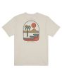 Camiseta orgánica de manga corta Billabong Sands Blanca para hombre posterior