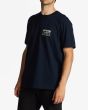 Hombre con Camiseta de manga corta Billabong Segment Azul Marino lateral