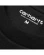 Camiseta de manga corta con bolsillo Carhartt WIP Pocket T-Shirt negra para hombre logo