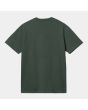 Camiseta de manga corta con bolsillo Carhartt WIP Pocket T-Shirt verde para hombre posterior