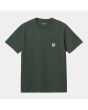 Camiseta de manga corta con bolsillo Carhartt WIP Pocket T-Shirt verde para hombre