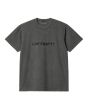 Camiseta holgada de manga corta Carhartt WIP Duster Negra Garment Dyed para hombre