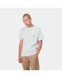 Hombre con camiseta de manga corta con bolsillo Carhartt WIP Pocket gris