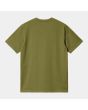 Camiseta de manga corta con bolsillo Carhartt WIP Pocket Kiwi verde para hombre posterior