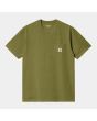 Camiseta de manga corta con bolsillo Carhartt WIP Pocket Kiwi verde para hombre