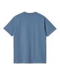 Camiseta de manga corta con bolsillo Carhartt WIP Pocket Azul Sorrento para hombre posterior