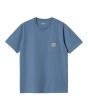 Camiseta de manga corta con bolsillo Carhartt WIP Pocket Azul Sorrento para hombre