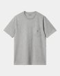 Camiseta de manga corta con bolsillo Carhartt WIP Pocket Gris Brezo para hombre