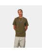 Hombre con camiseta de manga corta Carhartt WIP Script verde y morada