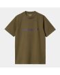 Camiseta de manga corta Carhartt WIP Script Highland Cassis para hombre