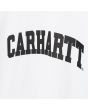 Camiseta de manga corta Carhartt WIP University T-Shirt SS blanca para hombre logo