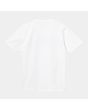 Camiseta de manga corta Carhartt WIP University T-Shirt SS blanca para hombre posterior