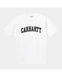 Camiseta de manga corta Carhartt WIP University T-Shirt SS blanca para hombre