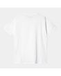 Camiseta de manga corta con bolsillo Carhartt WIP W' Pocket T-Shirt blanca para mujer posterior
