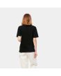 Mujer con camiseta de manga corta Carhartt WIP Script negra posterior