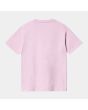 Camiseta de manga corta Carhartt WIP Women's Script rosa para mujer posterior