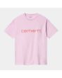 Camiseta de manga corta Carhartt WIP Women's Script rosa para mujer 