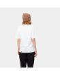 Mujer con camiseta de manga corta Carhartt WIP Script blanca posterior