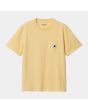 Camiseta de manga corta con bolsillo Carhartt WIP W' Pocket T-Shirt Citron amarilla para mujer