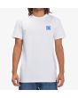 Hombre con Camiseta de manga corta DC Shoes Big Problems blanca frontal 