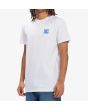 Hombre con Camiseta de manga corta DC Shoes Big Problems blanca lateral 