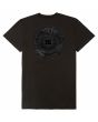 Camiseta de manga corta DC Shoes Black Op Crest negra para hombre posterior