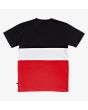 Camiseta de manga corta DC Shoes Glen End para chico roja, blanca y negra posterior