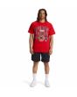 Hombre con Camiseta de manga corta DC Shoes Shy Town Roja ajuste estándar