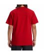 Hombre con Camiseta de manga corta DC Shoes Shy Town Roja posterior