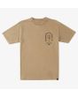 Camiseta de Manga Corta DC Shoes Reach For It marrón claro para hombre frontal