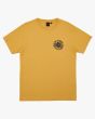 Camiseta surfera de manga corta Deus Ex Machina Biarritz Surf amarilla para hombre