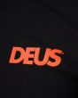 Camiseta de manga corta Deus Ex Machina Canggu Surf Address Negra para hombre serigrafía pecho