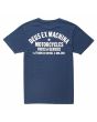 Camiseta de manga corta Deus Ex Machina Milano Address Azul marino para hombre