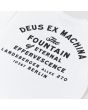 Camiseta de manga corta con bolsillo Deus Ex Machina Berlin Address Blanca para hombre detalle