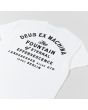 Camiseta de manga corta con bolsillo Deus Ex Machina Berlin Address Blanca para hombre estampado espalda