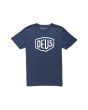 Camiseta de manga corta Deus Ex Machina Shield SS azul marino para hombre