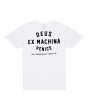Camiseta de manga corta Deus Ex Machina Venice Skull blanca posterior