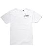 Camiseta de manga corta con bolsillo Deus Ex Machina Milan Address blanca para hombre frontal