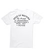 Camiseta de manga corta con bolsillo Deus Ex Machina Milan Address blanca para hombre