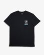 Camiseta orgánica de manga corta Deus New Redline Negra para hombre