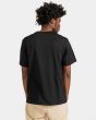 Hombre con Camiseta orgánica de manga corta Element Blazin Chest Negra espalda