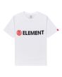 Camiseta de manga corta Element Blazin Youth blanca para chico 8 a 16 años