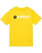 Camiseta de manga corta para niño Element Blazin en color amarillo
