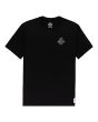 Camiseta de manga corta Element Brand Elliptical negra para hombre