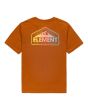 Camiseta de manga corta Element Brand Malta naranja para niños de 8 a 16 años posterior