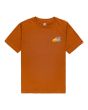 Camiseta de manga corta Element Brand Malta naranja para niños de 8 a 16 años