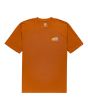 Camiseta de manga corta Element Brand Malta naranja para hombre frontal