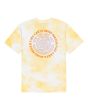 Camiseta de manga corta Element Seal Paint en amarillo Tie Dye para hombre posterior